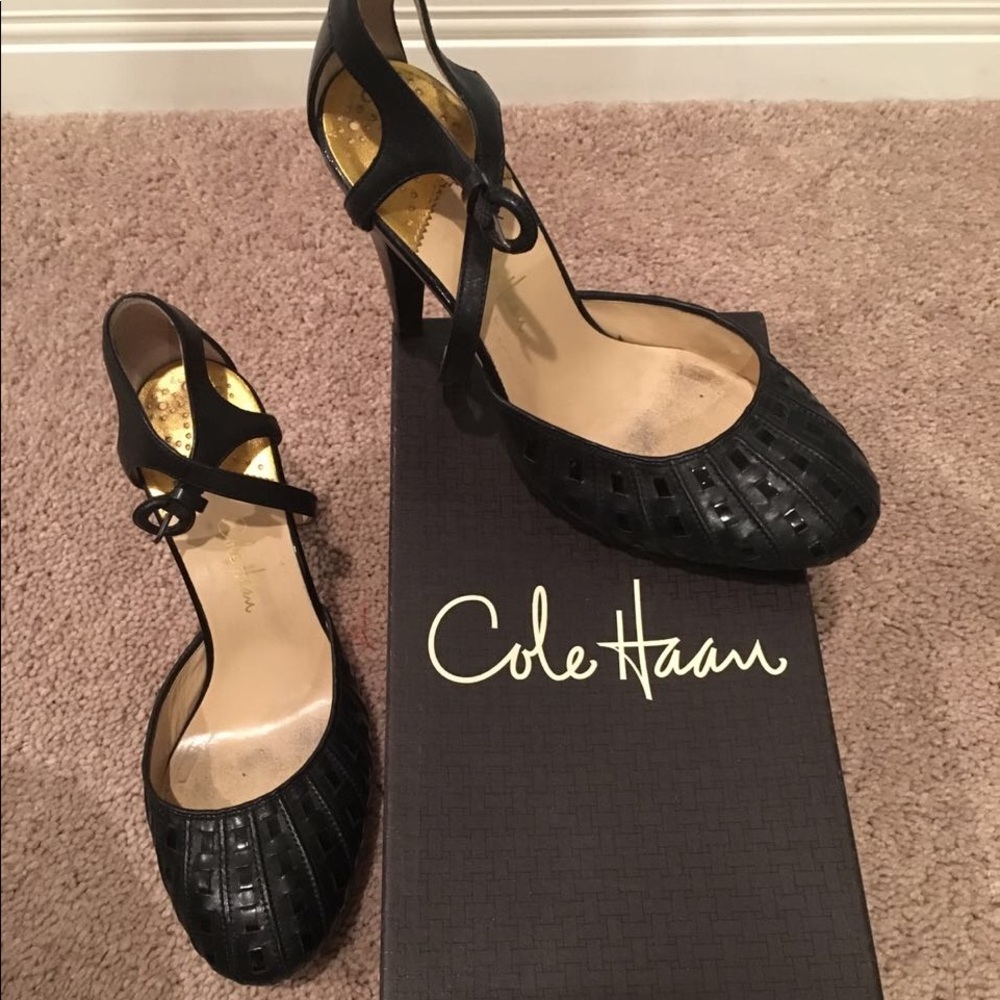 Cole Haan Nike Air black Mary Jane heel